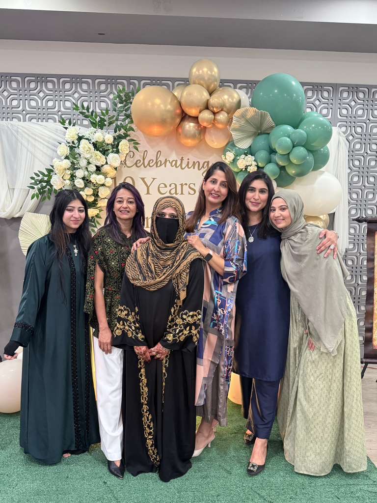 The women of the DFWROS board at the organization's 10-year celebration